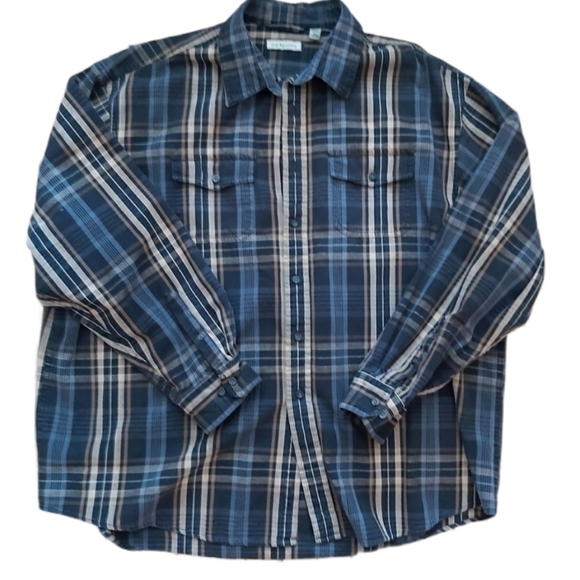 G.h. Bass & Co. plaid men's button down shirt Size XXL - Picture 2 of 7